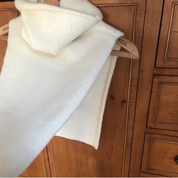 A.L.C. Cream Knit Scarf, Dickey - Picture 3 of 4